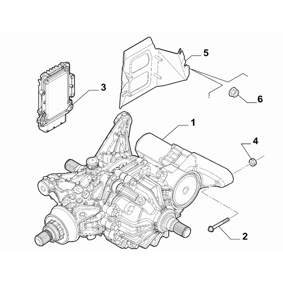 Jeep Renegade 2015-Present 4X4 Rear Bridge And Axles Differential