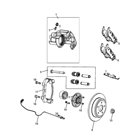 Jeep Grand Cherokee 2021-Present Rear Brakes Screw