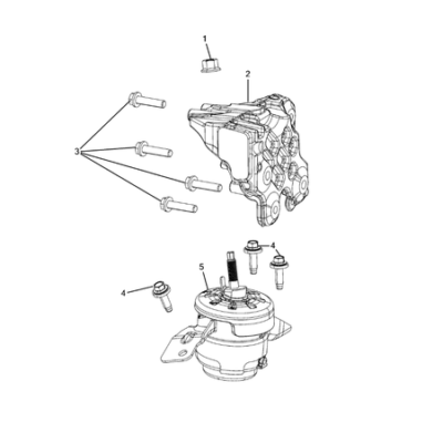 Jeep Wrangler 2018-Present Engine Mounting Pad