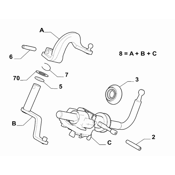 Jeep Avenger 2023-Present Transmission Inner Controls Pin