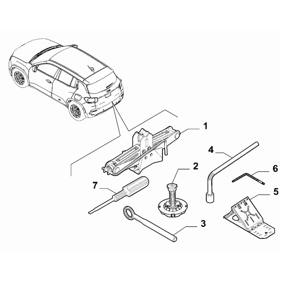 Jeep Avenger 2023-Present Tools Screwdriver