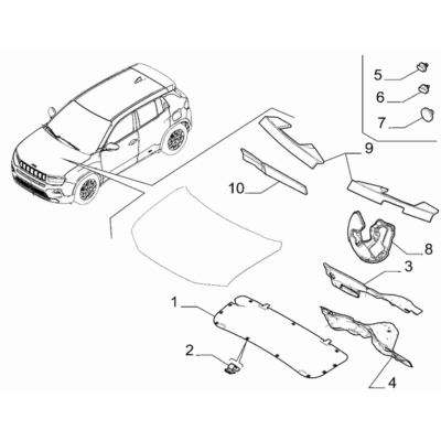 Jeep Avenger 2023-Present Insulation And Padding Clip