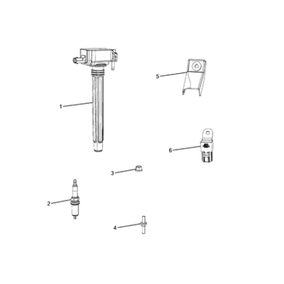 Jeep Compass 2017-Present Ignition, Spark Plugs, Cables, Coils, And Glow Plugs Ignition Plug