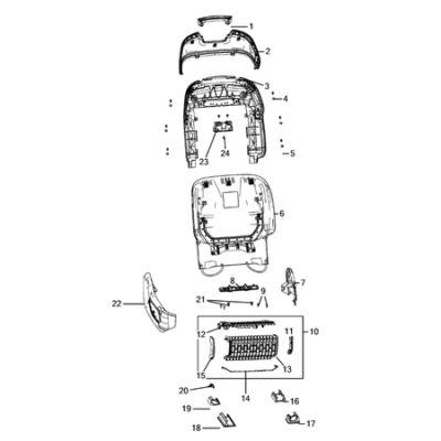 Jeep Grand Cherokee 2021-Present Front Seats – Adjusters, Recliners, Shields And Risers Screw