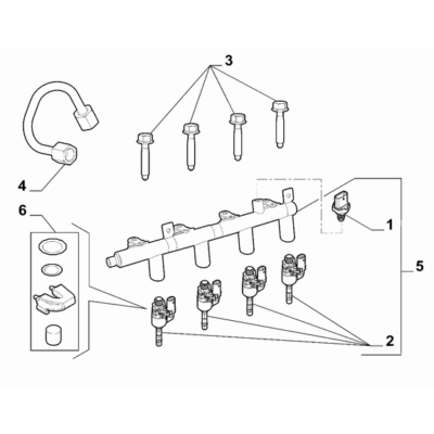 Jeep Renegade 2015-Present Fuel Injection System Injector