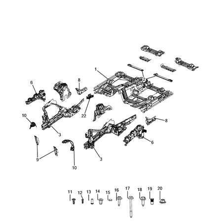 Jeep Grand Cherokee 2021-Present Floor Pans Floor Pan