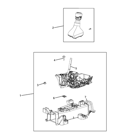 Jeep Wrangler 2018-Present Gearshift Controls And Related Parts Nut