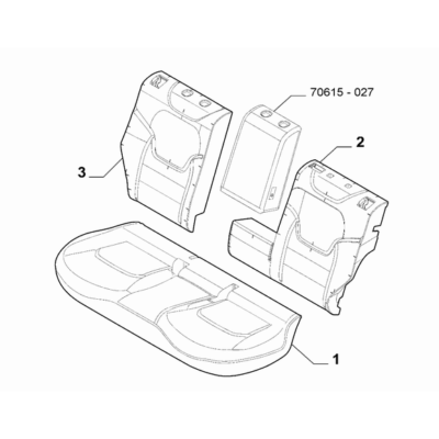 Jeep Renegade 2015-Present Rear Seat Padding