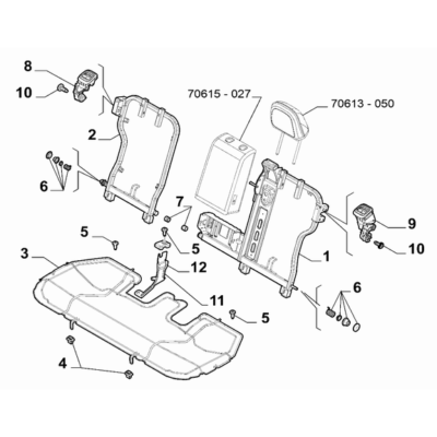 Jeep Renegade 2015-Present Rear Seat Framing