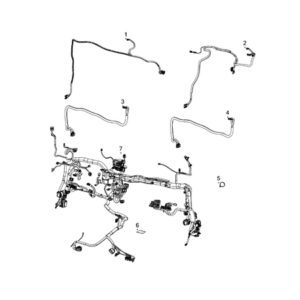 Jeep Wrangler 2018-Present Wiring, Instrument Panel Cable Harness