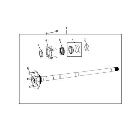 Jeep Wrangler 2018-Present Rear Axle Shafts Stud