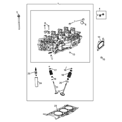 Jeep Cherokee 2014-2018 Cylinder Head Spring