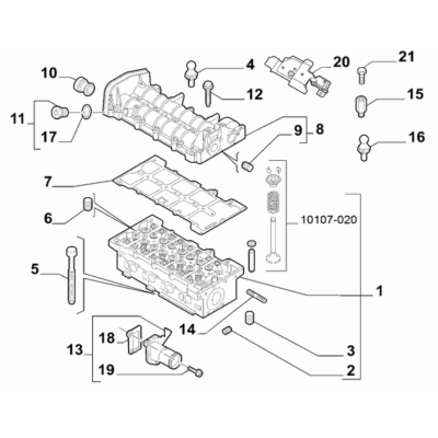 Jeep Renegade 2015-Present Crankcase And Cylinder Head Seal Gasket