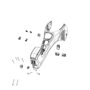 Jeep Compass 2017-Present Park Assist Moulding