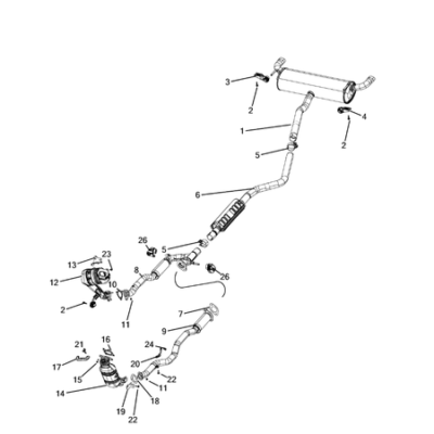 Jeep Cherokee 2014-2018 Exhaust System Bracket