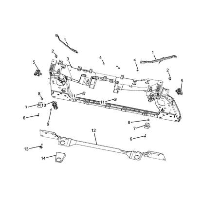 Jeep Compass 2017-Present Radiator And Related Parts; Charge Air Cooler Clamping Kit