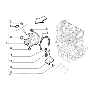 Jeep Renegade 2015-Present Oil Cap And Base Cover Oil Sump