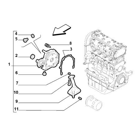 Jeep Renegade 2015-Present Lubrication System Screw And Washerassy