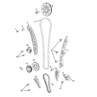 Jeep Compass 2017-Present Timing Belt/Chain And Cover And Balance Shaft Screw