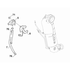 Jeep Renegade 2015-Present Exhaust Piping Silencer Catalized