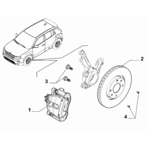 Jeep Grand Cherokee 2011-2020 Rear Brakes Screw