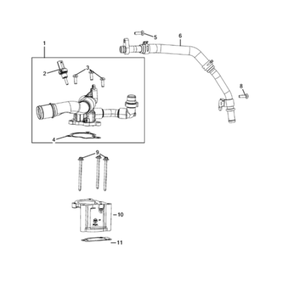 Jeep Wrangler 2018-Present Water Pump And Related Parts Seal Gasket