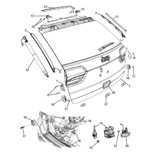 Jeep Grand Cherokee 2011-2020 Lift And Tail Gates Plug