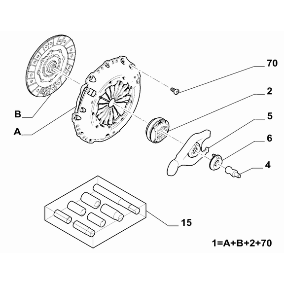 Jeep Avenger 2023-Present Clutch Group Pin