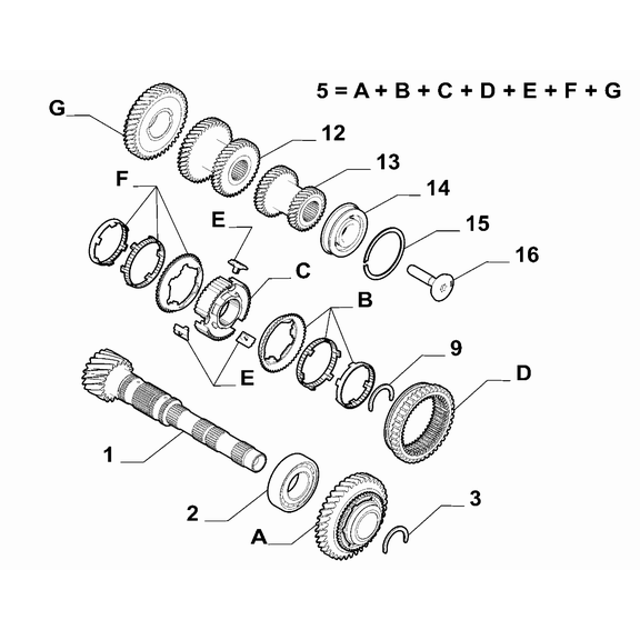 Jeep Avenger 2023-Present Spur Reduction Gearing Half Ring