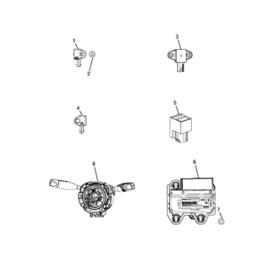 Jeep Compass 2017-Present Air Bags Nut