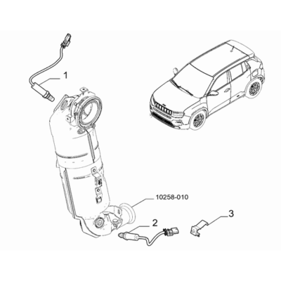 Jeep Avenger 2023-Present Exhaust Piping Lambda Probe