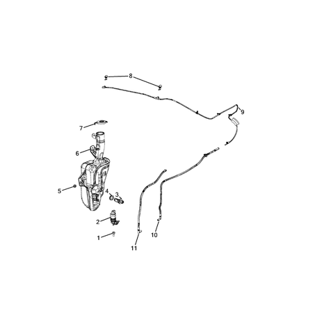 Jeep Compass 2017-Present Wiper And Washer System Tank