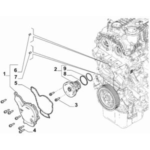 Jeep Renegade 2015-Present Water Pump And Lines Water Pump