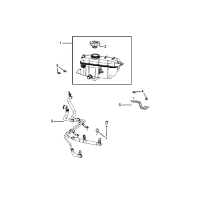 Jeep Grand Cherokee 2021-Present Engine Coolant Reservoir (Bottle) Screw