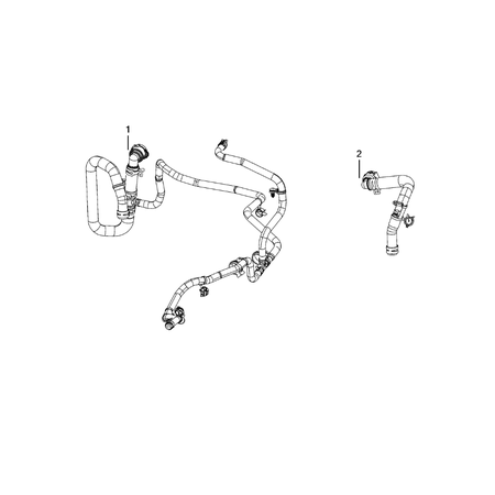 Jeep Wrangler 2018-Present Air Conditioner And Heater Plumbing Hose