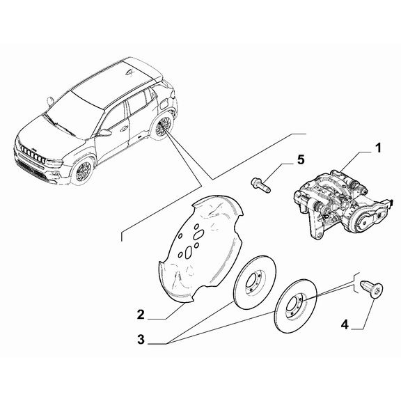 Jeep Avenger 2023-Present Rear Brakes Protection