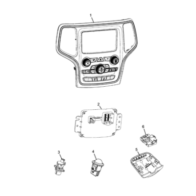 Jeep Grand Cherokee 2011-2020 Air Conditioner And Heater Controls Sensor