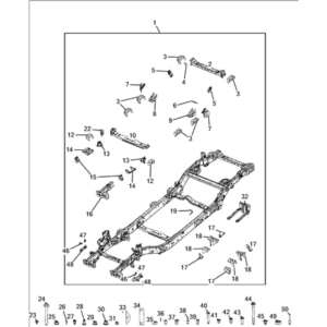 Jeep Renegade 2015-Present Engine Compartment Lid Striker Plate