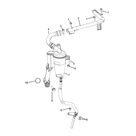 Jeep Cherokee 2014-2018 Crankcase Ventilation Pipe