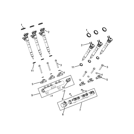 Jeep Grand Cherokee 2011-2020 Fuel Rail And Injectors Clamp