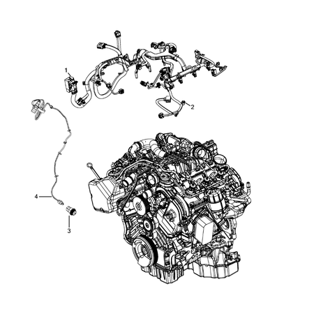 Jeep Grand Cherokee 2011-2020 Wiring-Powertrain Heater