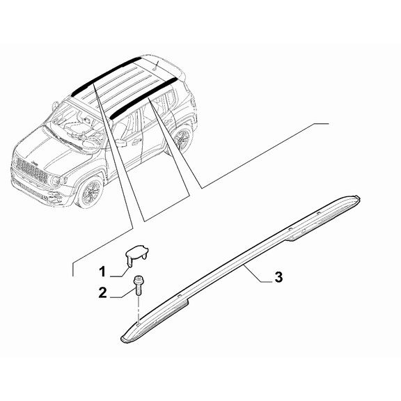 Jeep Renegade 2015-Present External Accessories Screw