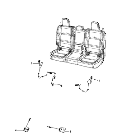 Jeep Wrangler 2018-Present Wiring, Body And Accessories Cable Harness