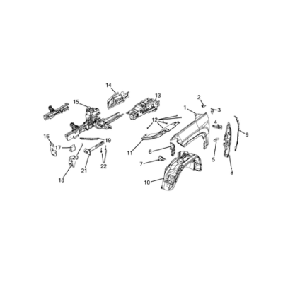 Jeep Compass 2017-Present Fenders Support