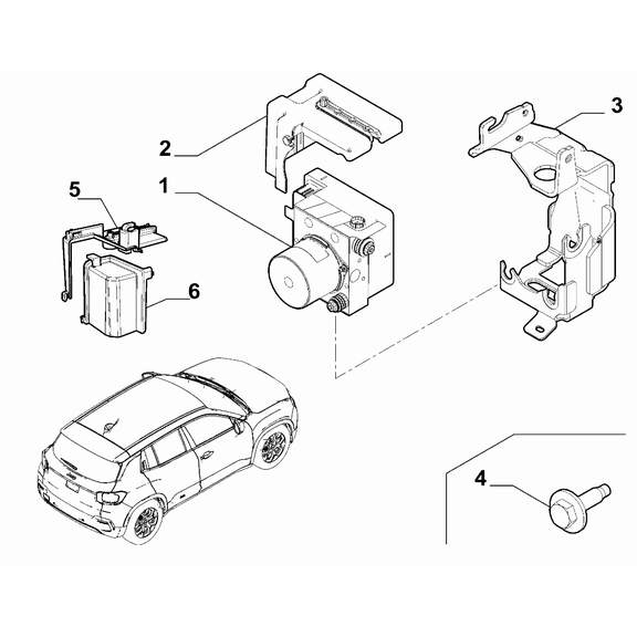 Jeep Avenger 2023-Present Hydraulic Brake System Protection