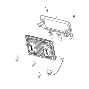 Jeep Wrangler 2018-Present Battery, Battery Tray And Cables Screw