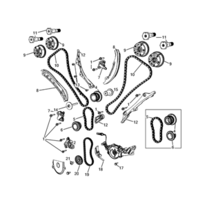 Jeep Cherokee 2014-2018 Timing Belt/Chain And Cover And Balance Shaft Oil Pump