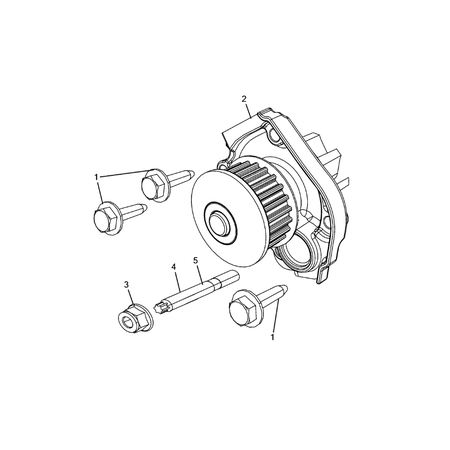 Jeep Compass 2017-Present Water Pump And Related Parts Nut