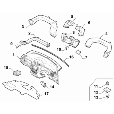 Jeep Renegade 2015-Present Instrument Panel Connection