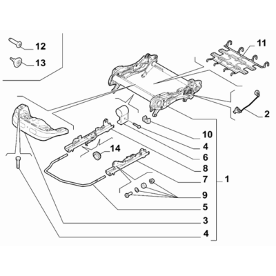 Jeep Renegade 2015-Present Front Seats Framing